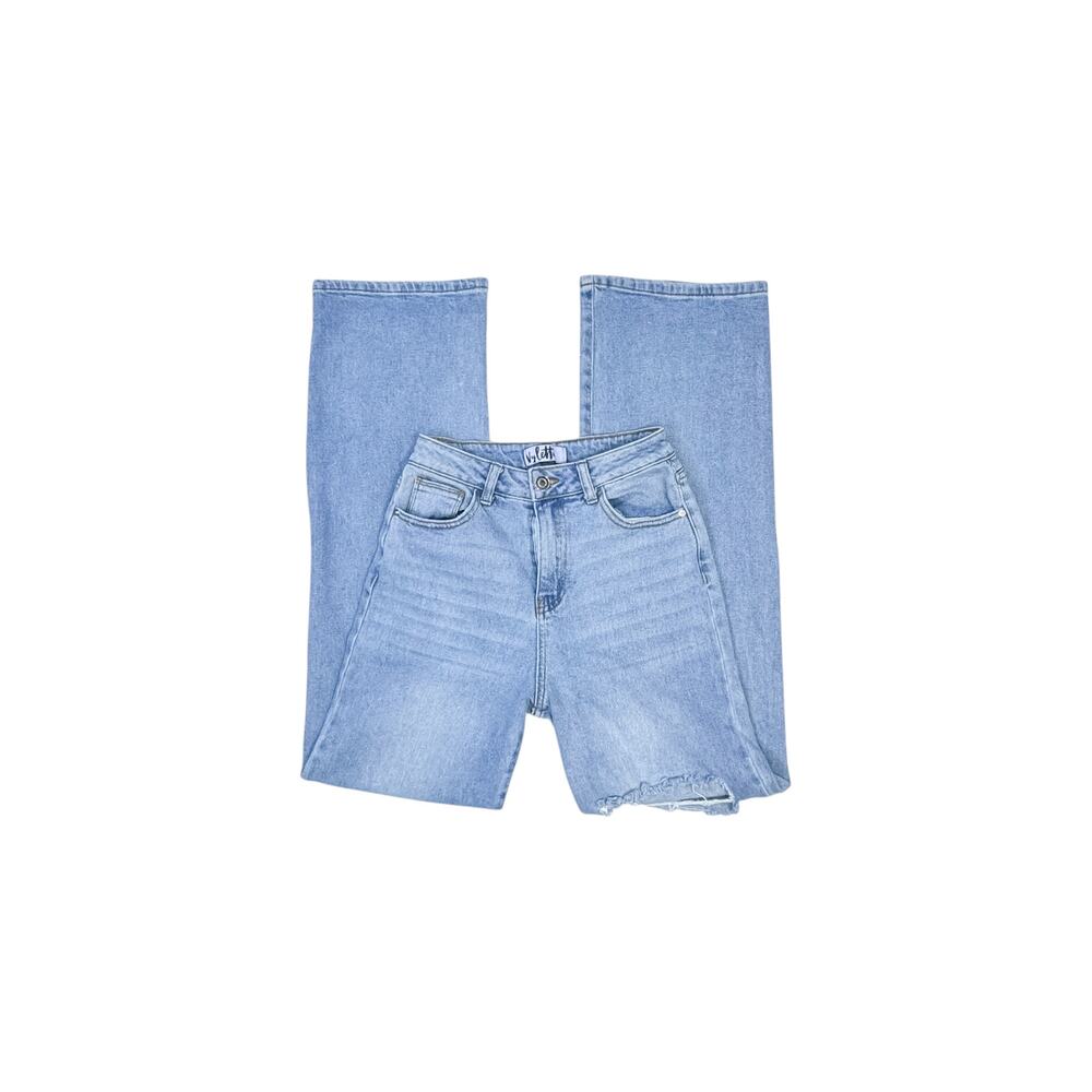 Vylette High Rise Baggy Distressed Light Wash Jeans Women’s Size 1